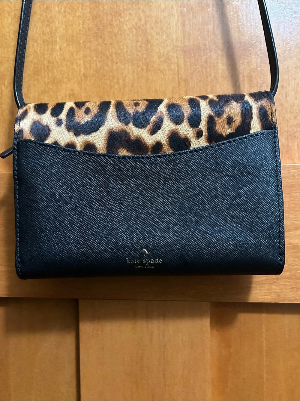 Kate Spade Leopard Purse Summer Run Wild Calf Hair Leather Crossbody Bag NWOT